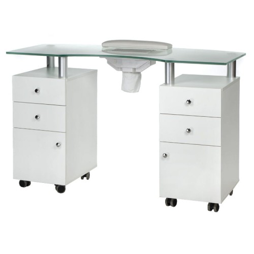 Stolik manicure z otworem montażowym BD-3453+O Bia-30880