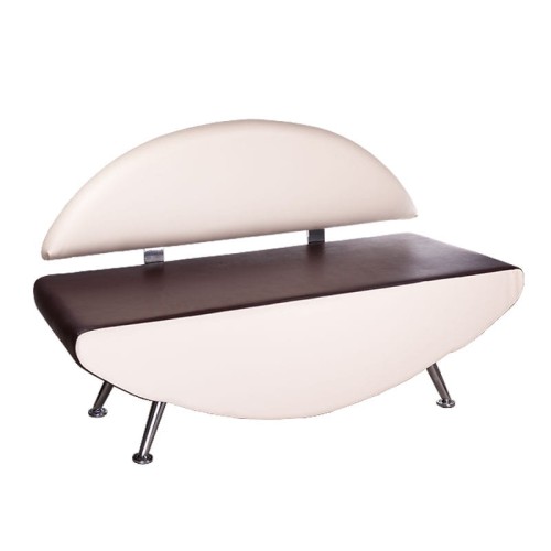 Kanapa do poczekalni Carini BD-6710 krem-brąz-23519