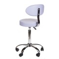 Taboret kosmetyczny z oparciem BD-9934 lawenda-29534