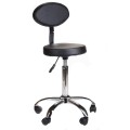 Taboret kosmetyczny z oparciem BH-7289 Czarny-29554
