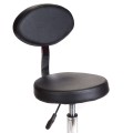 Taboret kosmetyczny z oparciem BH-7289 Czarny-29555