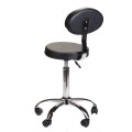 Taboret kosmetyczny z oparciem BH-7289 Czarny-29557