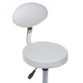 Taboret kosmetyczny z oparciem BH-7289 Biały-28584