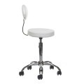 Taboret kosmetyczny z oparciem BH-7289 Biały-28586