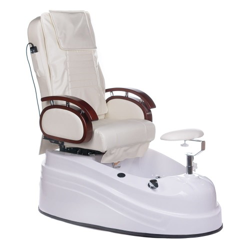 Fotel do pedicure z masażem BR-2307 Kremowy-28659