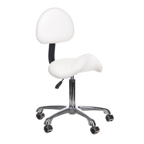 Taboret kosmetyczny BY-8373 biały-30735