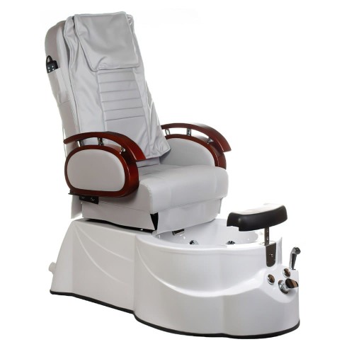 Fotel do pedicure z masażem BR-3820D Jasny szary-31275