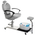 Fotel do pedicure z masażerem stóp BR-2301 j.szary-31367