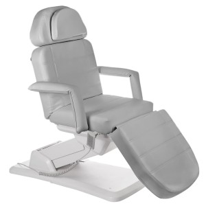 Elektryczny fotel kosmetyczny BR-6622 jasny szary