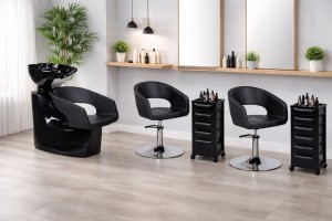 Zestaw fryzjerski Paolo - myjnia + 2 fotele