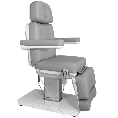 Elektryczny fotel kosmetyczny BR-7707 jasny szary-31283