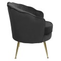 Fotel tapicerowany LUGANO BX-LE69 czarny velvet-31435
