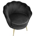 Fotel tapicerowany LUGANO BX-LE69 czarny velvet-31436