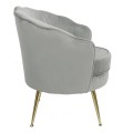 Fotel tapicerowany LUGANO BX-LE69 szary velvet-31438