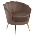 Fotel tapicerowany LUGANO BX-LE69 mokka velvet-31443