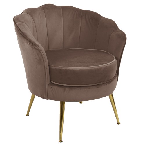 Fotel tapicerowany LUGANO BX-LE69 mokka velvet-31443