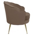 Fotel tapicerowany LUGANO BX-LE69 mokka velvet-31444