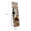 Lustro stojące podświetlane LED HOLLYWOOD 160x50cm-31540