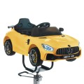 Dziecięcy fotel fryzjerski Mercedes żółty-31627