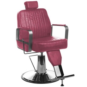 Fotel barberski HOMER BH-31237 Wiśniowy