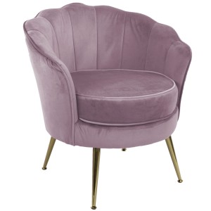 Fotel tapicerowany LUGANO BX-LE69 różowy velvet