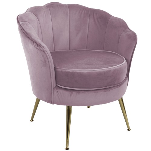 Fotel tapicerowany LUGANO BX-LE69 różowy velvet-31653