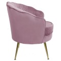 Fotel tapicerowany LUGANO BX-LE69 różowy velvet-31654
