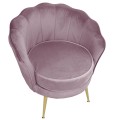 Fotel tapicerowany LUGANO BX-LE69 różowy velvet-31655